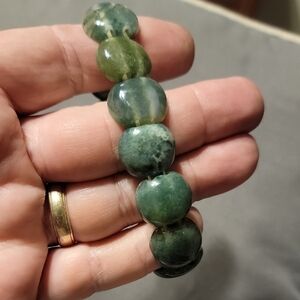 Aventurine 170.00 Cts Stretchable Natural Gemstone Beaded Bracelet 34g
